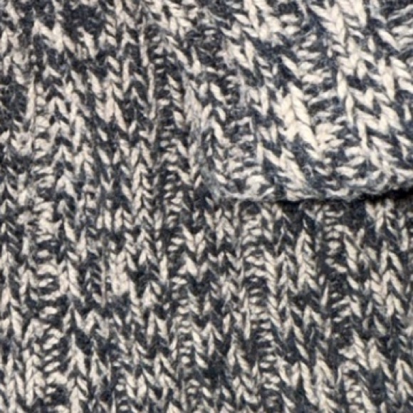 Nordstrom Caslon Cozy Knit Hooded Long Cardigan Marled Black Brown Button Hood - Picture 5 of 8